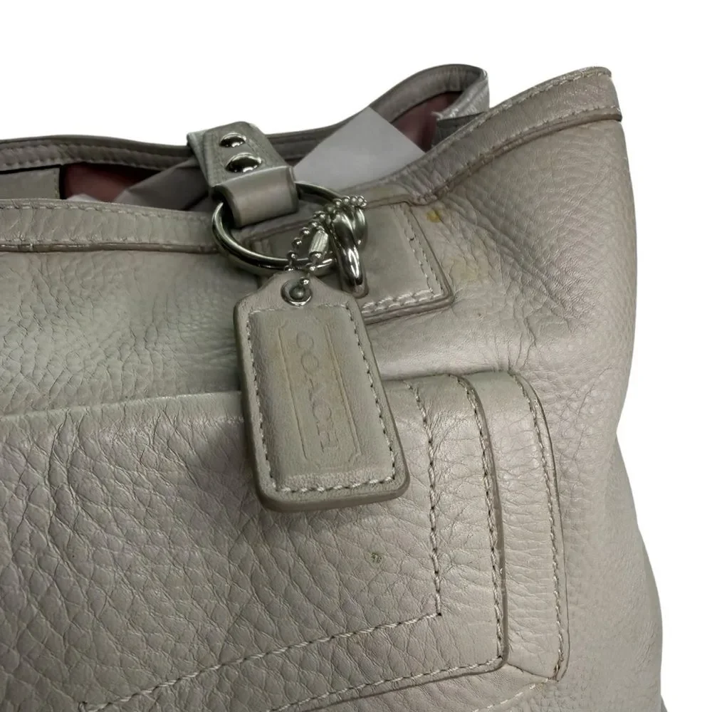 ▪️COACH Large Penelope Turn Lock Pebbled Leather Shoulder Bag